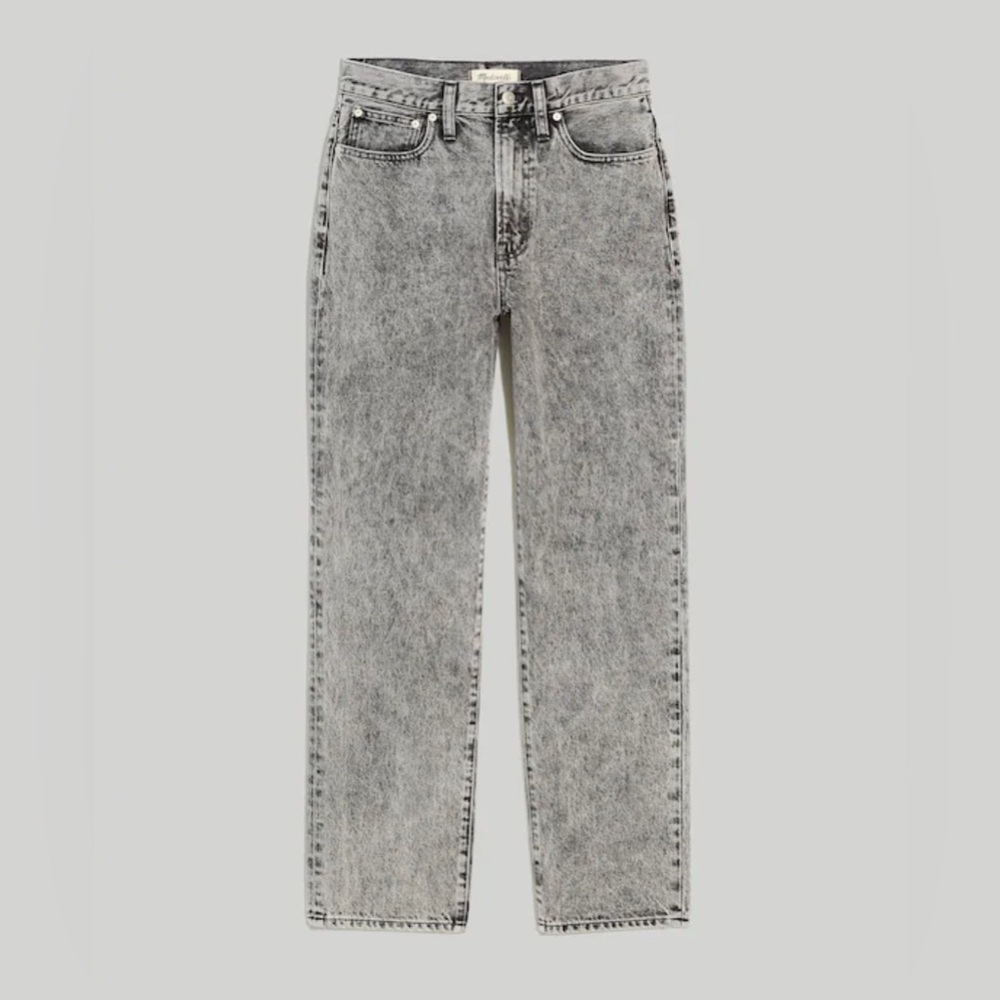 Like New Madewell Perfect Vintage Straight Leg Jeans in Acid Wash - Picture 1 of 11